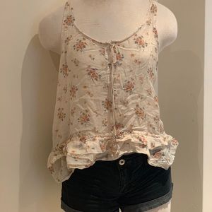 Aerie floral racer back